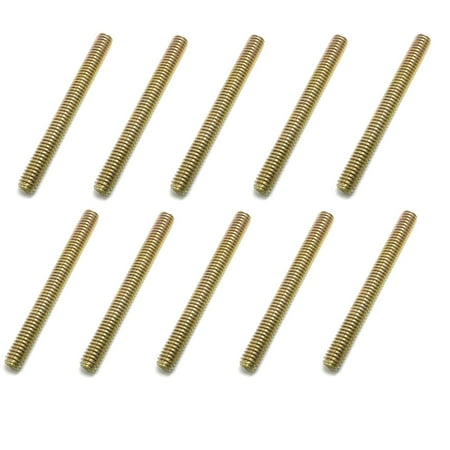 

10 Full Threaded Rods Bar 5/16 inch - 18 Thread Size 3 inch Long Carbon Steel Right-Hand Thread