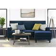 thumbnail image 2 of Serta Harmon Square Arm Sectional Navy Blue, 2 of 12