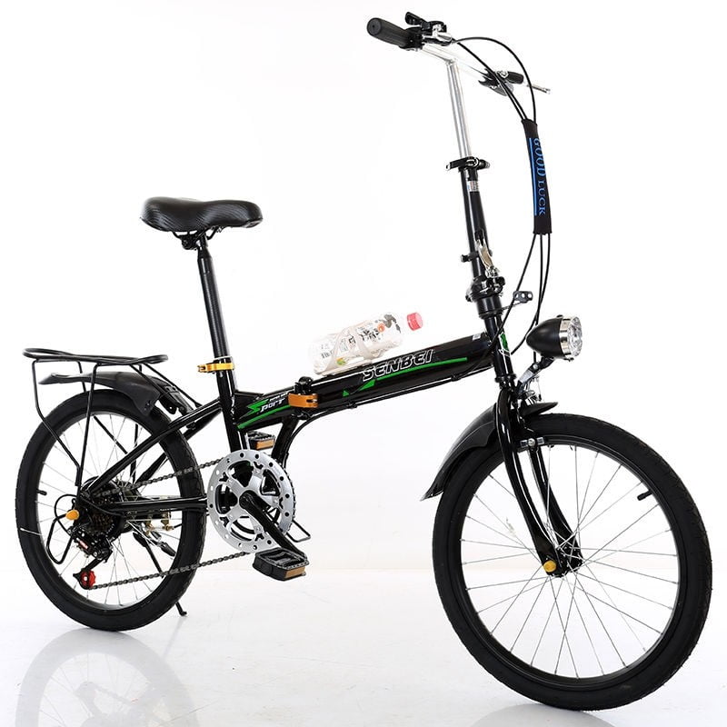 Prolriy Leisure 20in 7 Speed City Folding Mini Compact Bike Bicycle