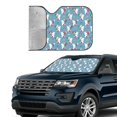 thumbnail image 2 of Yiaed Rabbit And Rainbow Print Car Windshield Sunshade Front Auto Car Front Window Sun Shade Foldable Sun Visor Shield Cover Auto Accessories for Sedan SUV Truck-Medium, 2 of 5