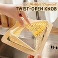 thumbnail image 3 of Magnetic Drainage & Filter Basket, Punch-Free Triangular Sink Strainer with Twist-Open Bottom, Kitchen Sponge Holder and Food Scraps Catcher, 3 of 8