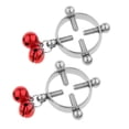 thumbnail image 4 of Round No Pierced Bells Fake Jewelry Red, 4 of 8