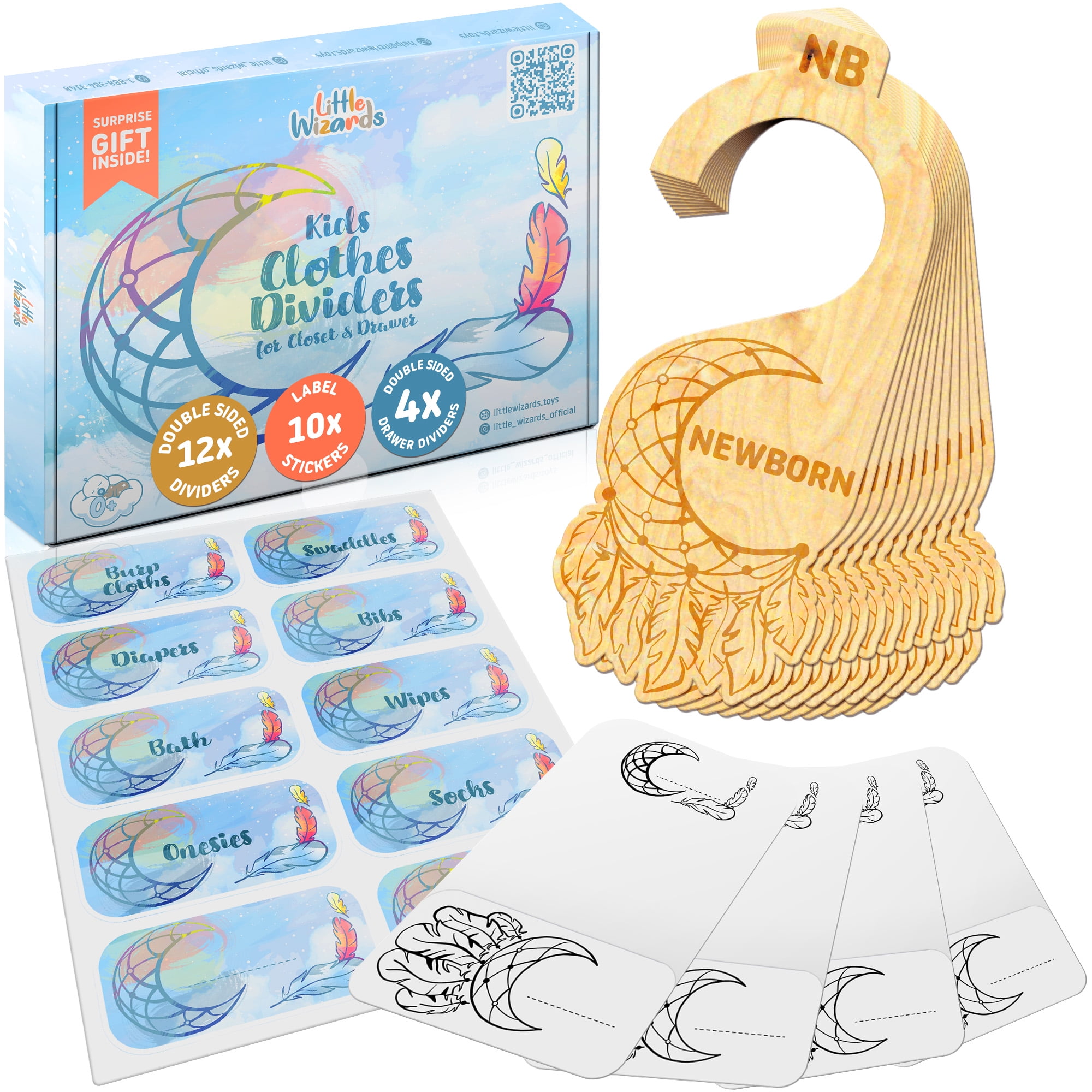 28 Pcs Baby Closet Dividers & Baby Clothes Organizer Baby Clothes