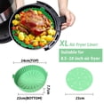 thumbnail image 4 of Fryer Liner, 10 Inch Reusable Silicone Fryer Pot,Non-Stick Oil Filter Design, 22cm for Fryer Brown, 4 of 9