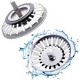 thumbnail image 1 of 2 Pieces Stainless Steel Kitchen Sink Stopper Universal Kitchen Sink Filter 84 Mm Kitchen Strainer Stainless Steel Sink Grid For Kitchen And Bathroom, 1 of 5