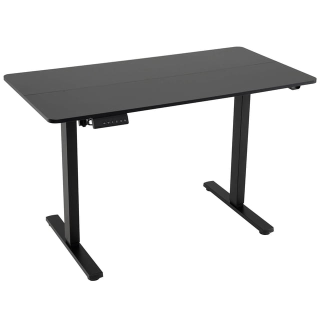 Costway 48" x 24" Sit to Stand Desk with 3 Memory Settings & Anti-Collision Protection Black
