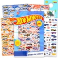 thumbnail image 1 of Libro de pegatinas Hot Wheels para niños con más de 300 pegatinas y tatuajes para manualidades, 1 of 4