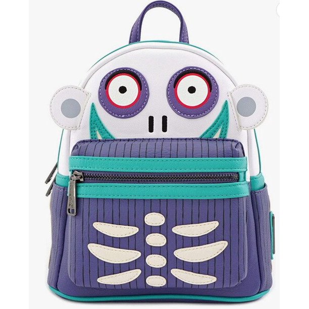 Disney la pesadilla antes de Navidad dibujos animados Jack Cosplay mujer mochila PU cuero impermeable mochila regalo 03 zhangyuxiang unisex