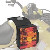 Uorisanigo ATV Tank Bag Motorcycle Saddle Bag Tool Carrier Tropical Sunset Palm Tree Snowmobiles Bags Storage Bags Motorcycle Accessories Multifunctional Design