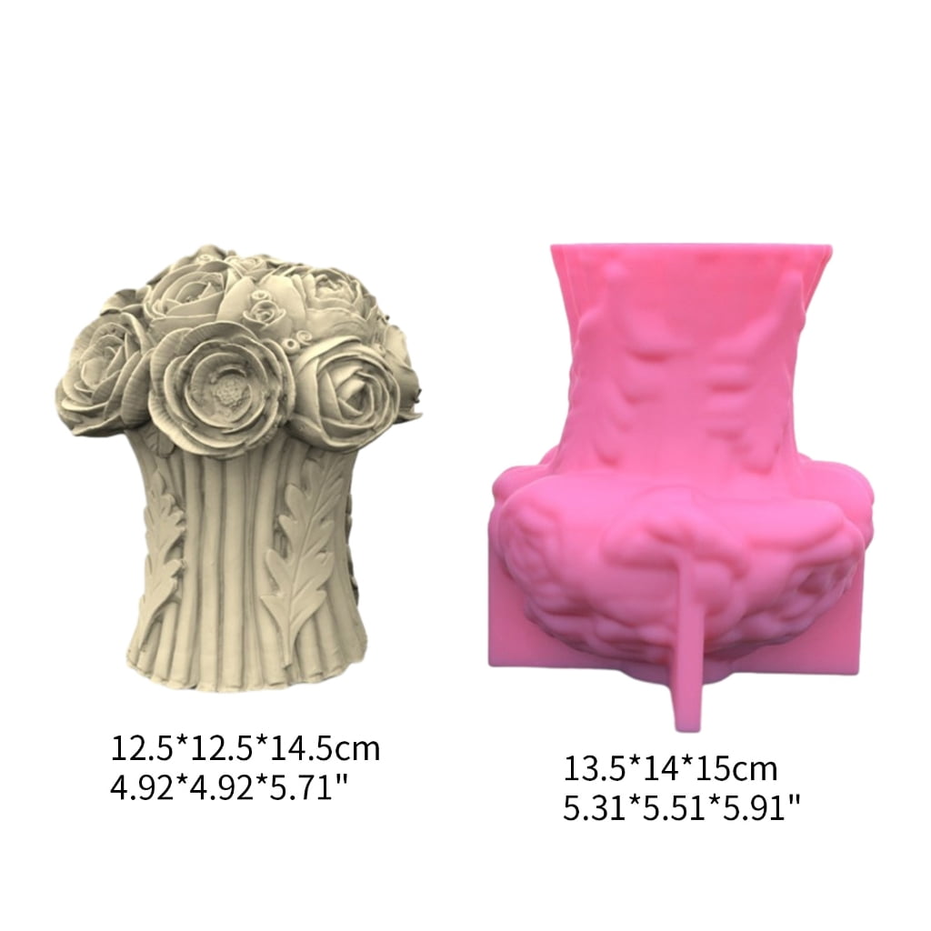 BQBQERT Rose Flower Silicone Epoxy Resin Mold Table Ornament Making Tool for Making Craft Supplies