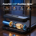 thumbnail image 5 of Treadmill for Seniors with Long Handrails,2.5HP Treadmill for Home 300 lbs Capacity,5% Incline,emote Control, LED Display, Cup & Phone Holder, 5 of 9