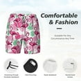 thumbnail image 5 of Balery Flamingo Mens Swim Trunks Swim Shorts for Men Quick Dry Inseam Beach Shorts with Compression Liner Pocket-Small, 5 of 9