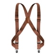 thumbnail image 3 of SGFCWSX Men's Utility X-Back Suspenders, Adjustable 4-Clip Elastic Outdoor Brown, 3 of 3