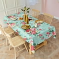 thumbnail image 3 of Pioneer Flower Rectangle Tablecloth 60"x102",Waterproof Polyester Rectangle Table Cloth, Wipeable Spillproof Polyester Tablecloth for Dining, Camping, Indoor and Outdoor, 3 of 5