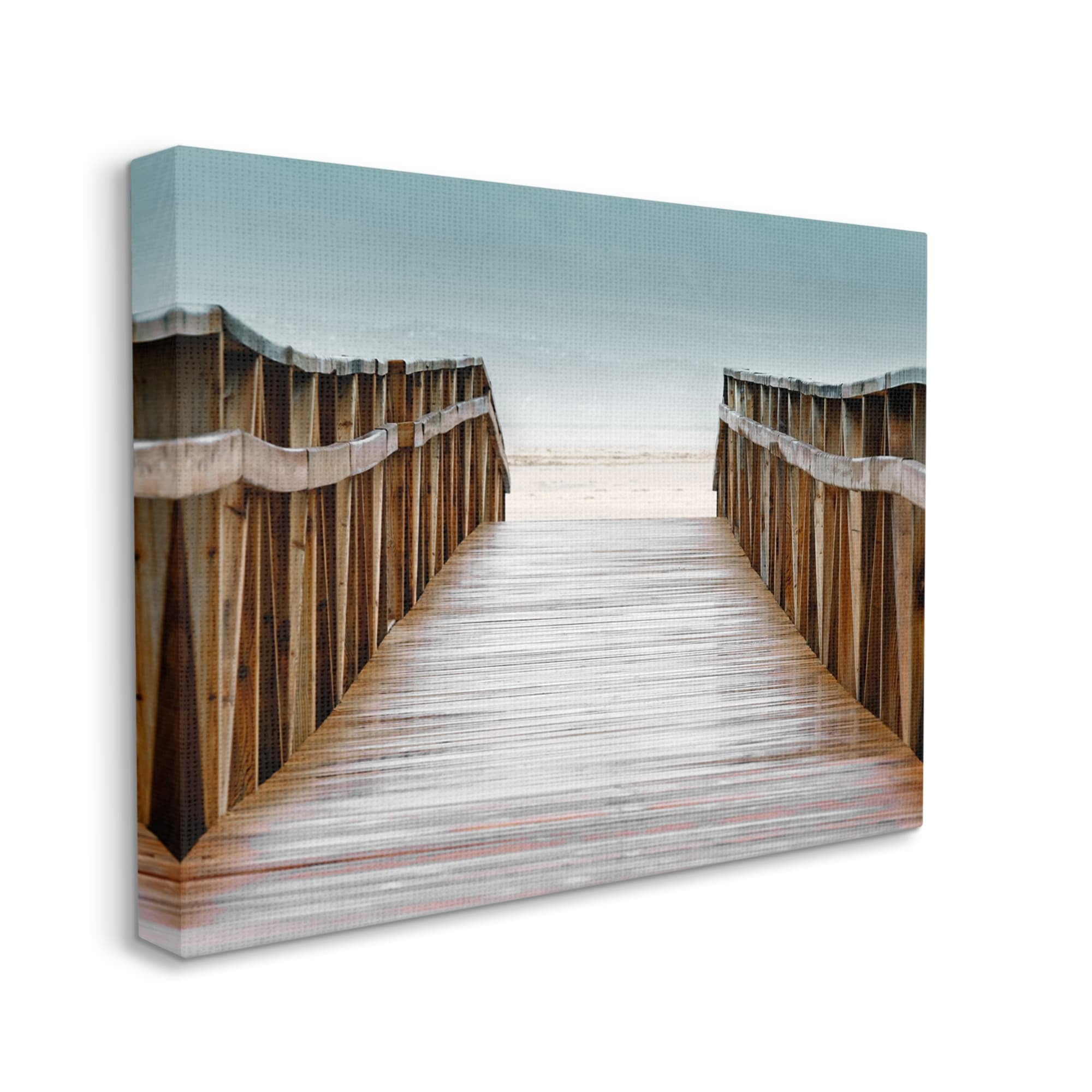 Stupell Industries Beach Boardwalk Wooden Waterfront Pier Ocean Coast, 30 x 24,Design by Danita Delimont