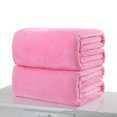thumbnail image 1 of 27.5'' X 39'' Double Faced Travel Flannel Soft Warm Coral Blankets for Sofa Bedding, 1 of 1