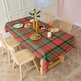 thumbnail image 3 of Red Green Checkerboard Checkered Pattern Rectangle Tablecloth 60"x120",Waterproof Polyester Rectangle Table Cloth, Wipeable Spillproof Polyester Tablecloth for Dining, Camping, Indoor and Outdoor, 3 of 6