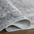thumbnail image 5 of Bayberry Spill Proof Vintage Machine Washable Area Rug, 5' x 8', Bayberry Light Grey, 5 of 9