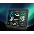 thumbnail image 3 of Multifunction Weather Station Alarm Clock Color Screen Sunrise and Sunset Thermometer Hygrometer with Wireless Outdoor Sensor ,High Precision, 3 of 7