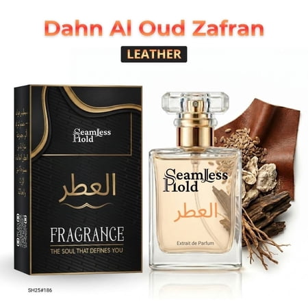 Seamless Hold Dahn Al Oud Zafran Saffron Leather Perfume for Women and Men Parfum | Inspired Luxury Fragrance | Long-Lasting Scent - 1 oz (30 ml)