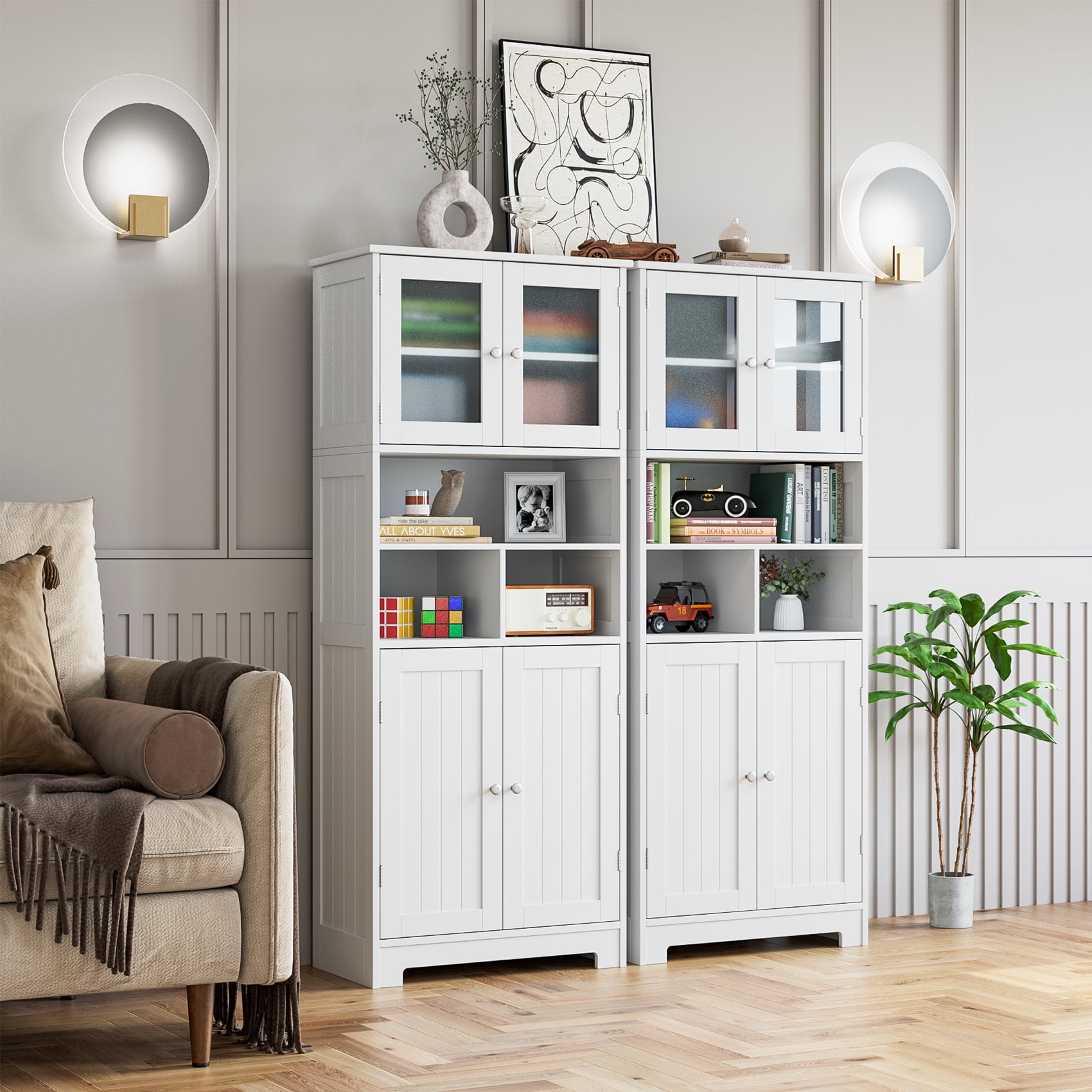 Cabinet with doors and shelves discount
