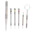 thumbnail image 2 of Watch Repair Screwdriver Set, Jewelry Work Screwdriver Kit Wear Resistant Stainless Steel Easy Grip Portable  for Enthusiasts for Electronics, 2 of 7