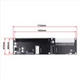 thumbnail image 4 of 2X Oculink SFF-8612 8X to PCIE X16 PCI-Express Adapter with ATX 24Pin Power Port for Mainboard Graphics Card,2 x PCI-Express Adapter,Black, 4 of 7