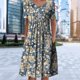 thumbnail image 1 of Vestido De Mujer Vestidos casuales florales Vestido plisado de verano suave para fiesta navideña (Azul M) Cgtredaw para Mujer Azul T XXL, 1 of 6
