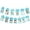 Blue, variant on VONTER 1st Birthday Baby Photo Banner for Newborn 12 Month Photo Prop Monthly Milestone Bunting Garland First Birthday Party Decoration(Kraft)