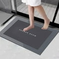 thumbnail image 6 of 16"x24" Diatomaceous Bath Rug Super Absorbent Dry Rubber Backing Non Slip Washable Bathroom Floor Mats Shower Rug Home Decor Accessories, 6 of 8