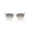 thumbnail image 2 of Ray-Ban New Wayfarer Classic Sunglasses, Timeless Square Eyeglasses with Case, Transparent/Clear Gradient Gray, Size 55, 2 of 6