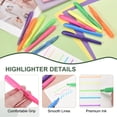 thumbnail image 3 of Uxcell Yellow Highlighter, 20 Pack No Bleeds Highlighters Pens Neon Clear View Bright Quick Dry Pocket Marker Pen Sticks Chisel Tip Cute for Books Office Adults, 3 of 6