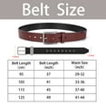 thumbnail image 4 of Punplita Belts for Men, Leather Belt, Wide Buckle Dress Belt, for Suits and Jeans, 4 of 8