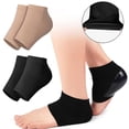thumbnail image 1 of Calcetines para fascitis plantar, talón, tela elástica antigrietas, para tendinitis de Aquiles, espolones, pies agrietados, alivio del dolor, almohadillas para el talón, 1 of 5