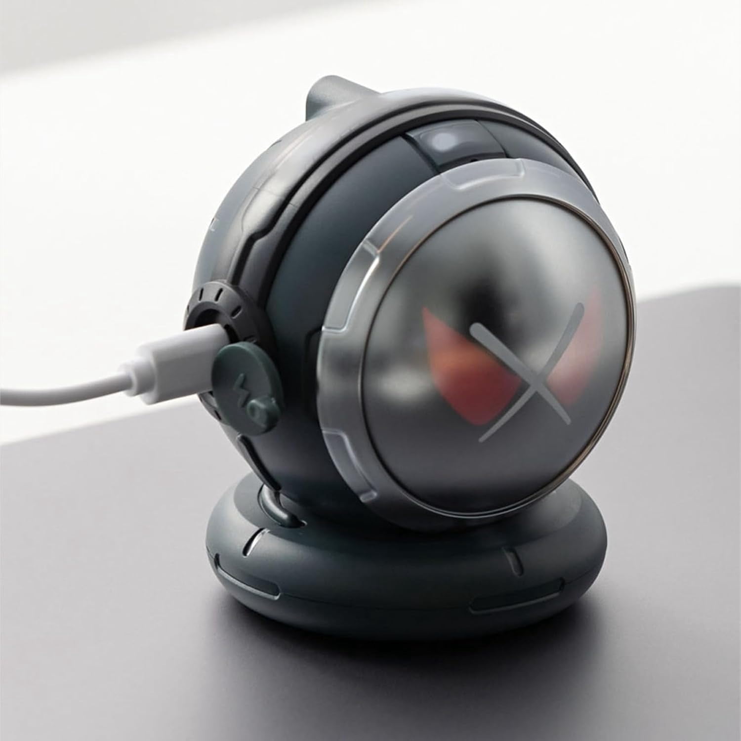 Portable Bluetooth Speaker, Cool Desktop Small Speaker with Light Effect and Lanyard, Clear Sound Compact Speaker for Mobile Phones Tablets, for Home Office