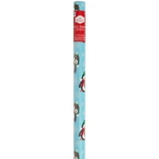 Holiday Time Blue Penguin Gift Wrap, 30" x 30 sq. ft
