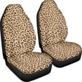 thumbnail image 3 of XYZCANDO Front Seats Protector Classic Leopard Pattern 2 Pack Car Front Seat Covers Elastic Sedan Auto SUV Durable Anti-Scratch Car Seat Covers, 3 of 10