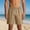Khaki, variant on FRSASU Men's Cargo Shorts 5 Inch Inseam Drawstring Elastic Waist Lightweight Casual Summer Beach Shorts with Pocket Khaki