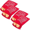thumbnail image 1 of Roofei 4 Paquets de Cuiseur de Pommes de Terre Réutilisable pour Micro-Ondes, Pochette de Cuiseur de Pommes de Terre Rouge, Sac de Cuiseur de Pommes de Terre pour Micro-Ondes Parfait pour des Pommes de Terre en Seulement 4 Minutes, 1 of 5
