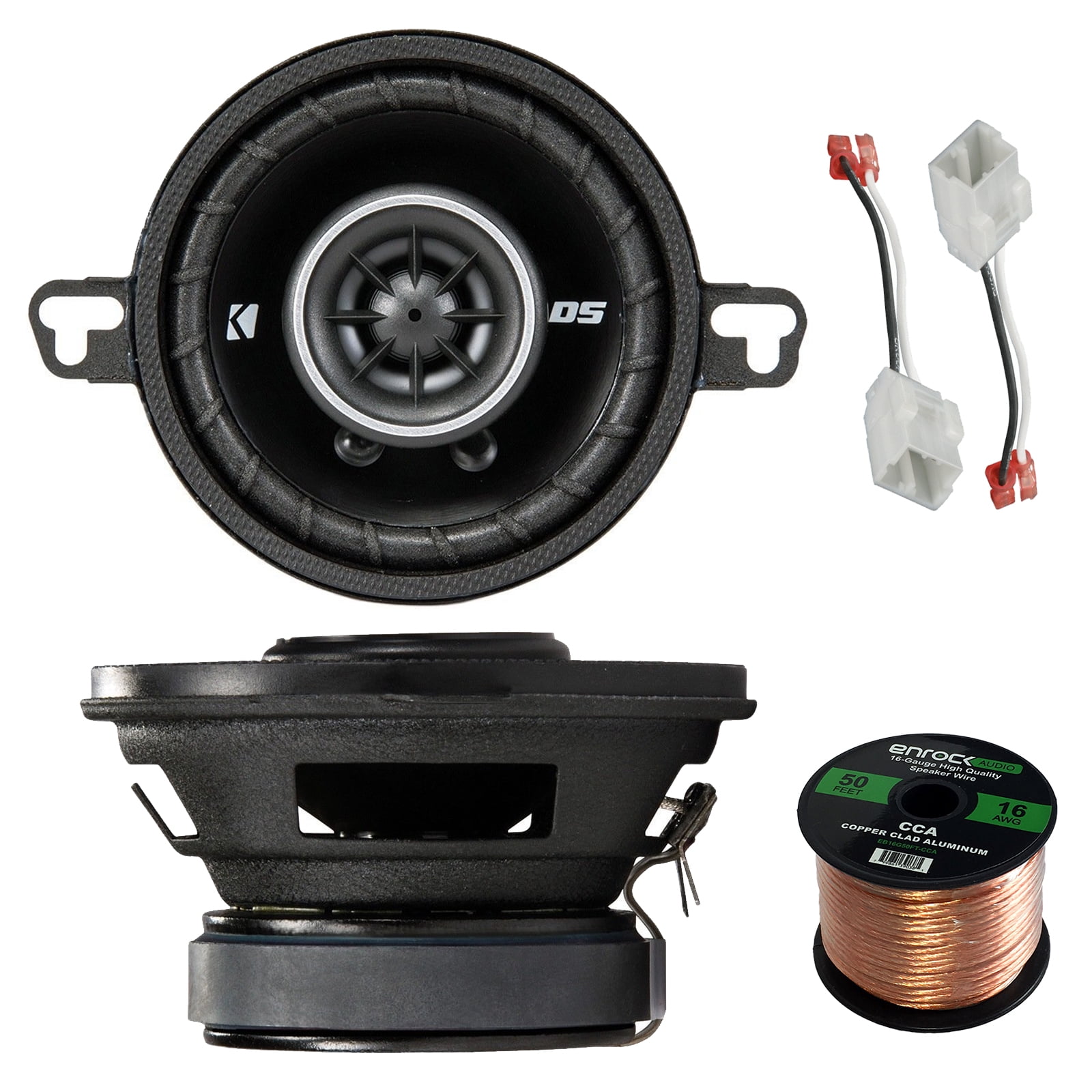 Speaker Package: Kicker 43DSC3504 3-1/2"-Inch 3.5"-Inch 30-Watt 2-Way