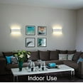 thumbnail image 4 of Aplique de pared moderno IP65, resistente al agua, 12 W, LED de aluminio, para interior, para sala de estar, dormitorio, pasillo, escalera, camino (12 W), 4 of 5