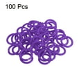 thumbnail image 3 of Uxcell 0.8" OD 0.6" ID Loose Leaf Rings Binder Ring Plastic for Book DIY Scrapbook Notebook, Purple 100 Pack, 3 of 5