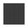 thumbnail image 6 of Dundee Deco Acoustic Panels, Wooden Slats for Decor and Noise Reduction - 3D Wall Panels or Ceiling Panels - Dark Coffee Bean Brown - Set of 2, Covers 7.8 sq ft, 6 of 7