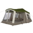 thumbnail image 1 of Wenzel Klondike 16x11' 8 Person Outdoor Camping Tent w/ Screen Room, Green, 1 of 10