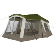 Wenzel Klondike 8-Person Large Outdoor Camping Tent w/Screen Room, Green