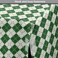 thumbnail image 4 of Christmas Dog Crate Cover, Vintage Fashion Pattern of Traditional Argyle Checkered Scottish Irish Culture, Easy to Use Pet Kennel Cover for Dogs, 35" x 23" x 27", Green White, by Ambesonne, 4 of 6