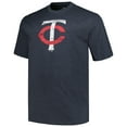 thumbnail image 2 of Men's Profile Heather Navy Minnesota Twins Big & Tall Weathered Logo T-Shirt, 2 of 3