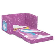 Delta Children Unicorn 2-in-1 Cozy Convertible Flip-Out Foam Chair, Toddler, Pink