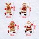 thumbnail image 2 of Decoración navideña colgante, 8 piezas Adornos navideños Decoración Papá Noel Muñeco de nieve Reno Oso Muñeca Adornos de árbol de Navidad para fiesta de Navidad, árbol de Navidad, gabinete, regalo JAMW Sencillez, 2 of 5