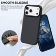 thumbnail image 2 of Smooth Liquid Silicone Case for iPhone 17 Pro Max 6.9", Shockproof Protective Phone Cover，Black, 2 of 6